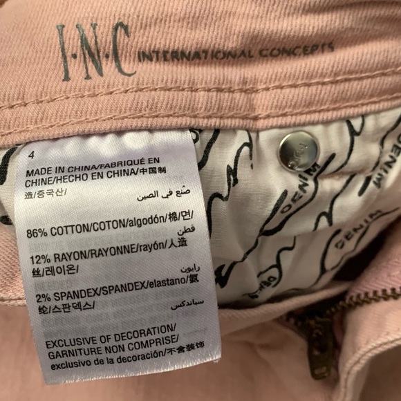 Inc Skinny Leg Regular Fit Jeans Size 4 - Picture 6 of 10